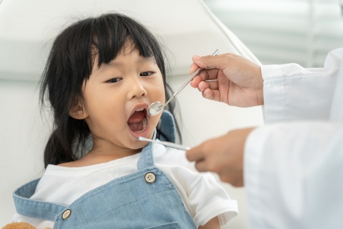 Dentist,Treating,Or,Examining,A,Little,Girl,