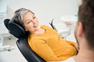 woman at dentist
