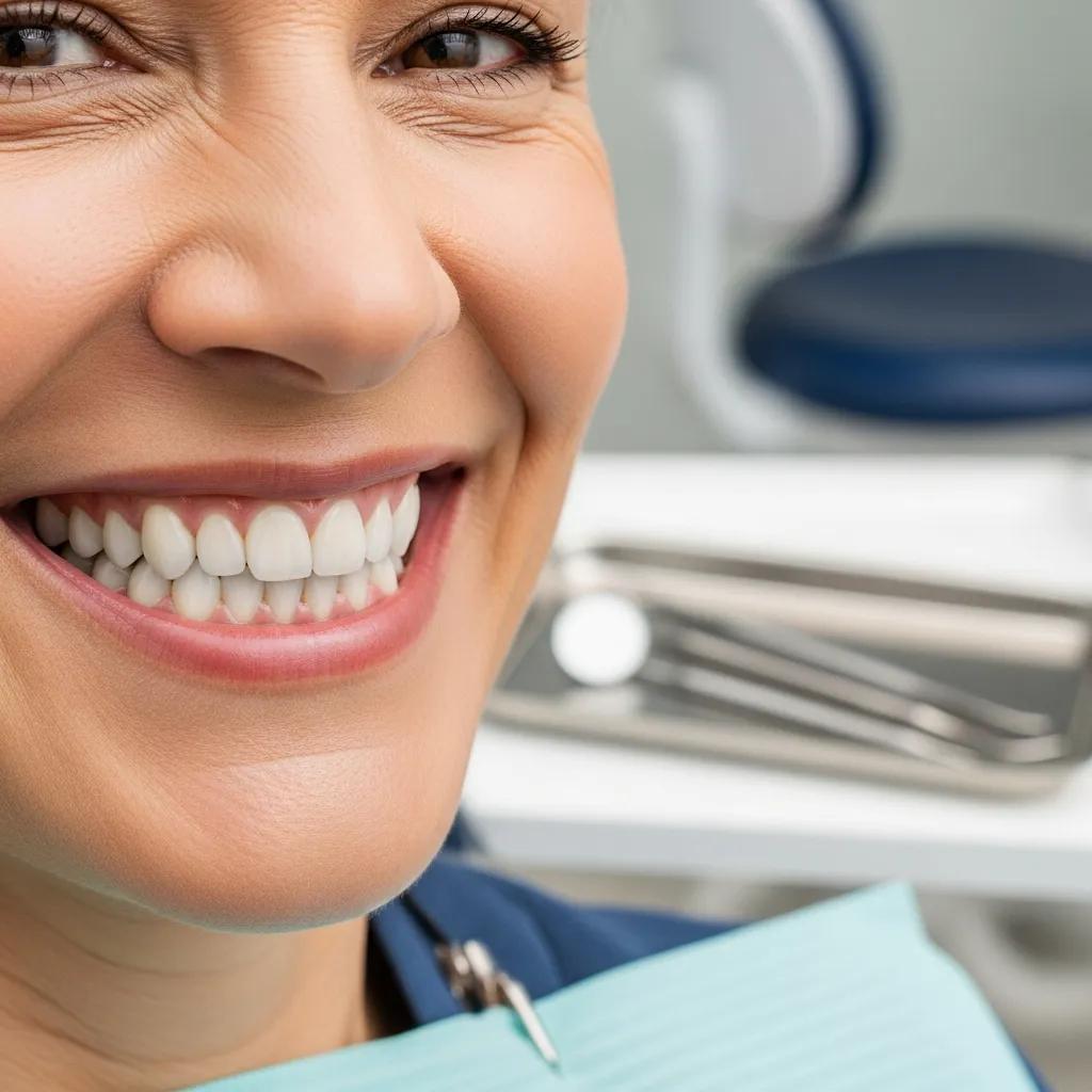 woman smiling