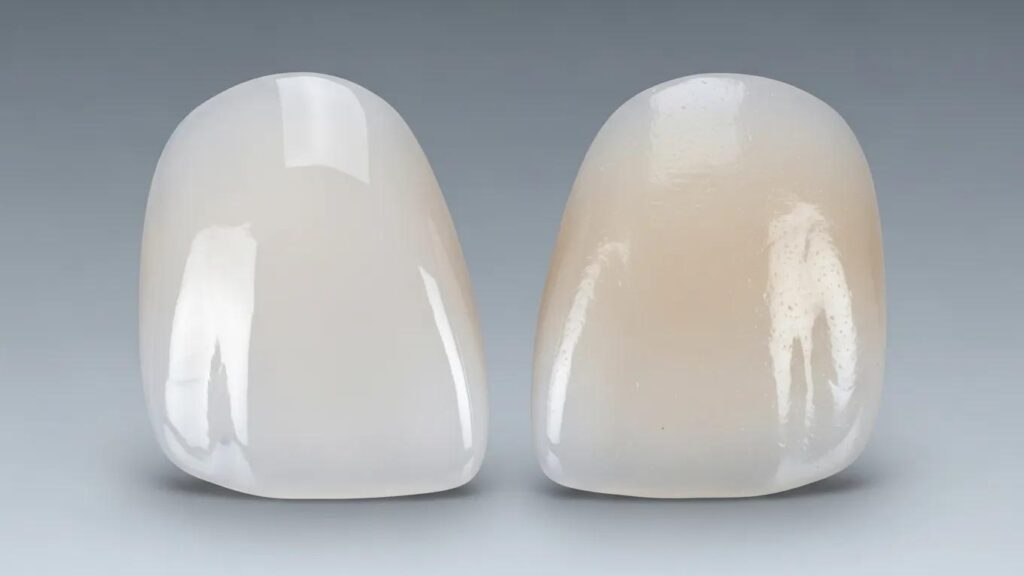close-up-comparison-of-porcelain-and-composite-dental-veneers-highlighting-their-distinct-features
