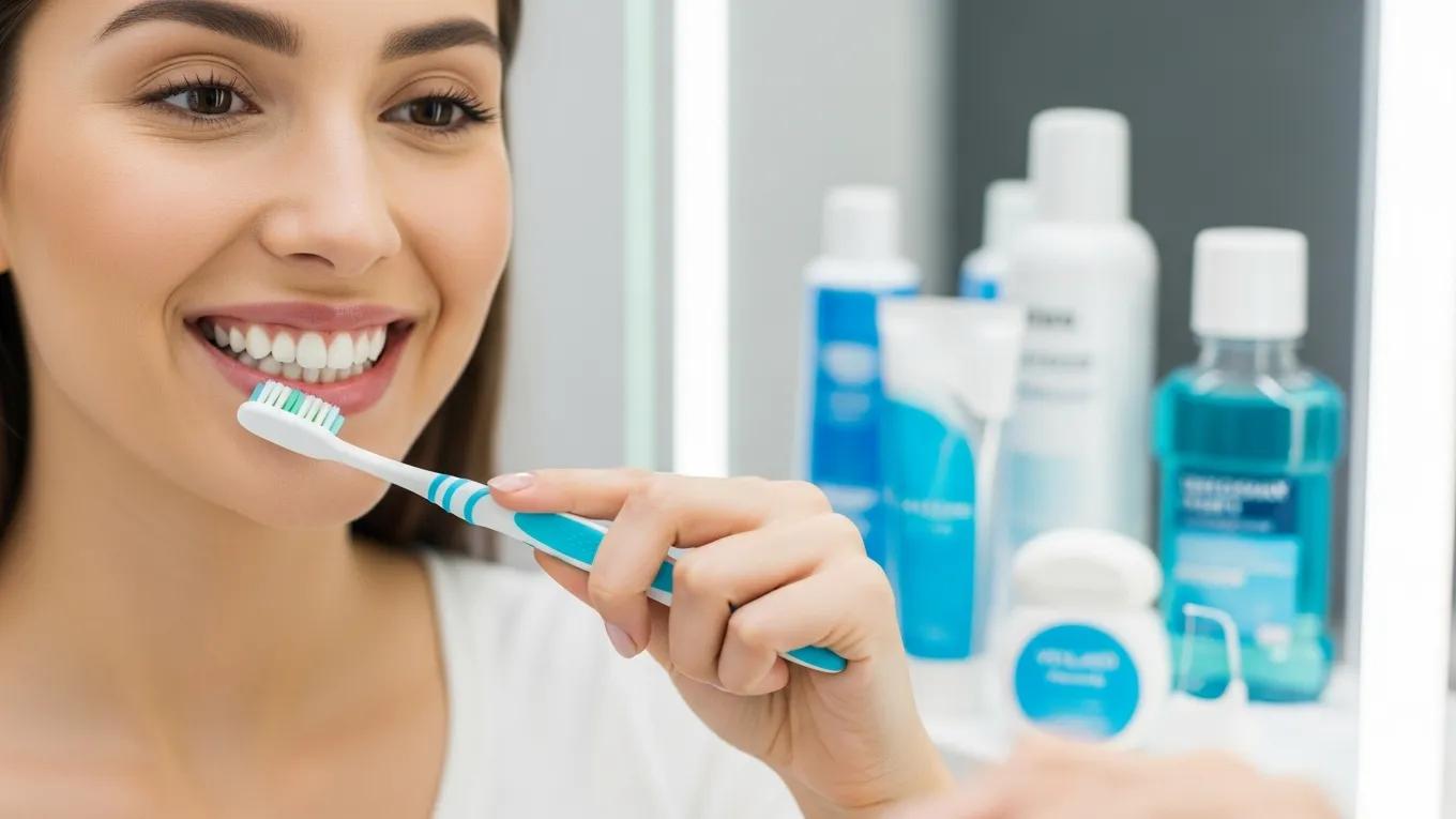 person-brushing-teeth-in-a-bright-bathroom-highlighting-the-importance-of-aftercare-for-dental-veneers